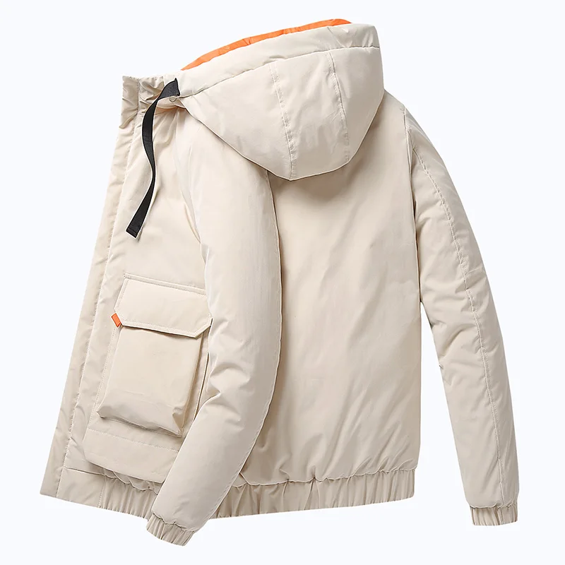 Meilly Gecko 2022 Trend Korean Version Autumn and Winter Male Thicken Down Fleece Short Padded Jacket Cotton Clothes