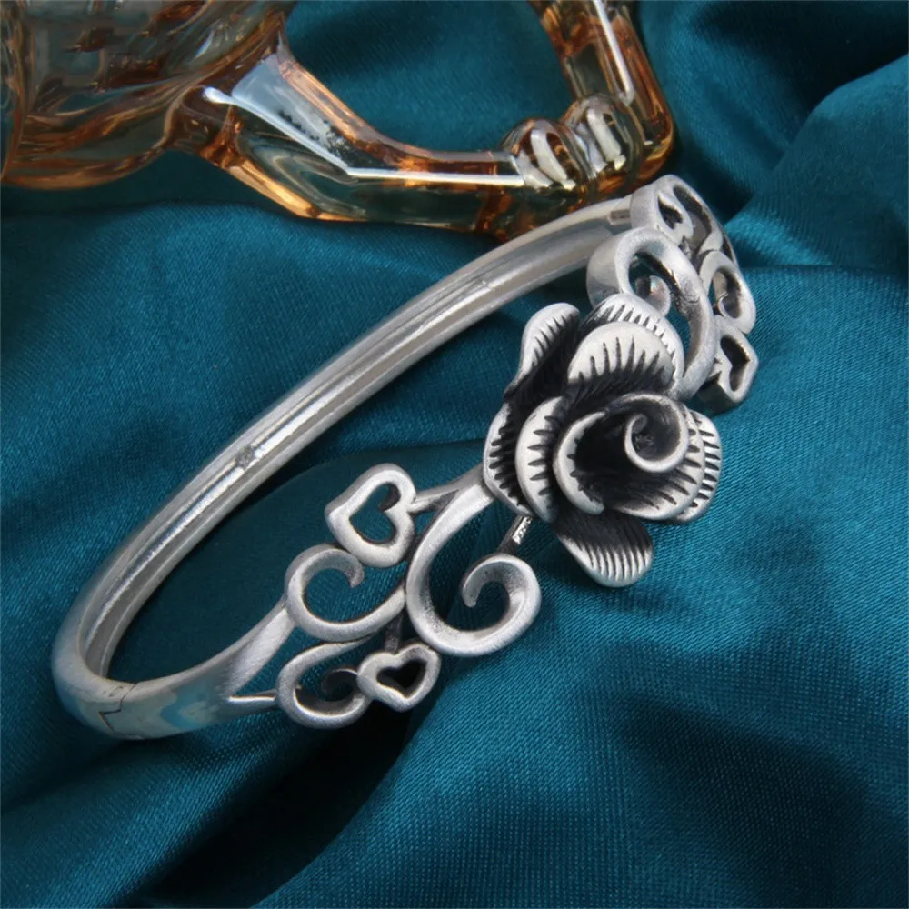 Женский серебряный браслет с подвесками BOCAI S990 пробы