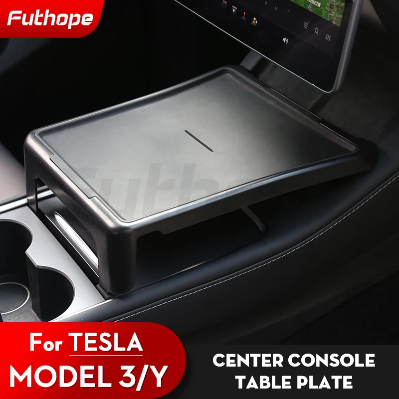 

Futhope Portable Central Control Panel Small Table Board for Tesla Model 3 Y Hamburg Bento Lunch Storage Rest Picnic