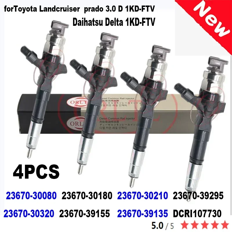 23670-30080 23670-39295 23670-30320 23670-39135 для Toyota Landcruiser Prado 3.0 D 1KD-FTV дизельный топливный инжектор