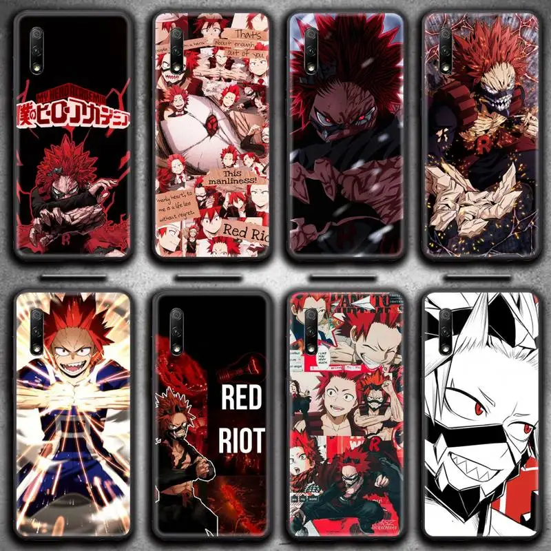 Eijiro Kirishima чехол для телефона с рисунком красного Раймона из аниме Huawei Honor 30 20 10 9 8 8x