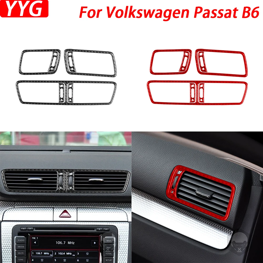 Для Volkswagen Passat B6 2006-2011 комплект панелей из углеродного волокна для приборной