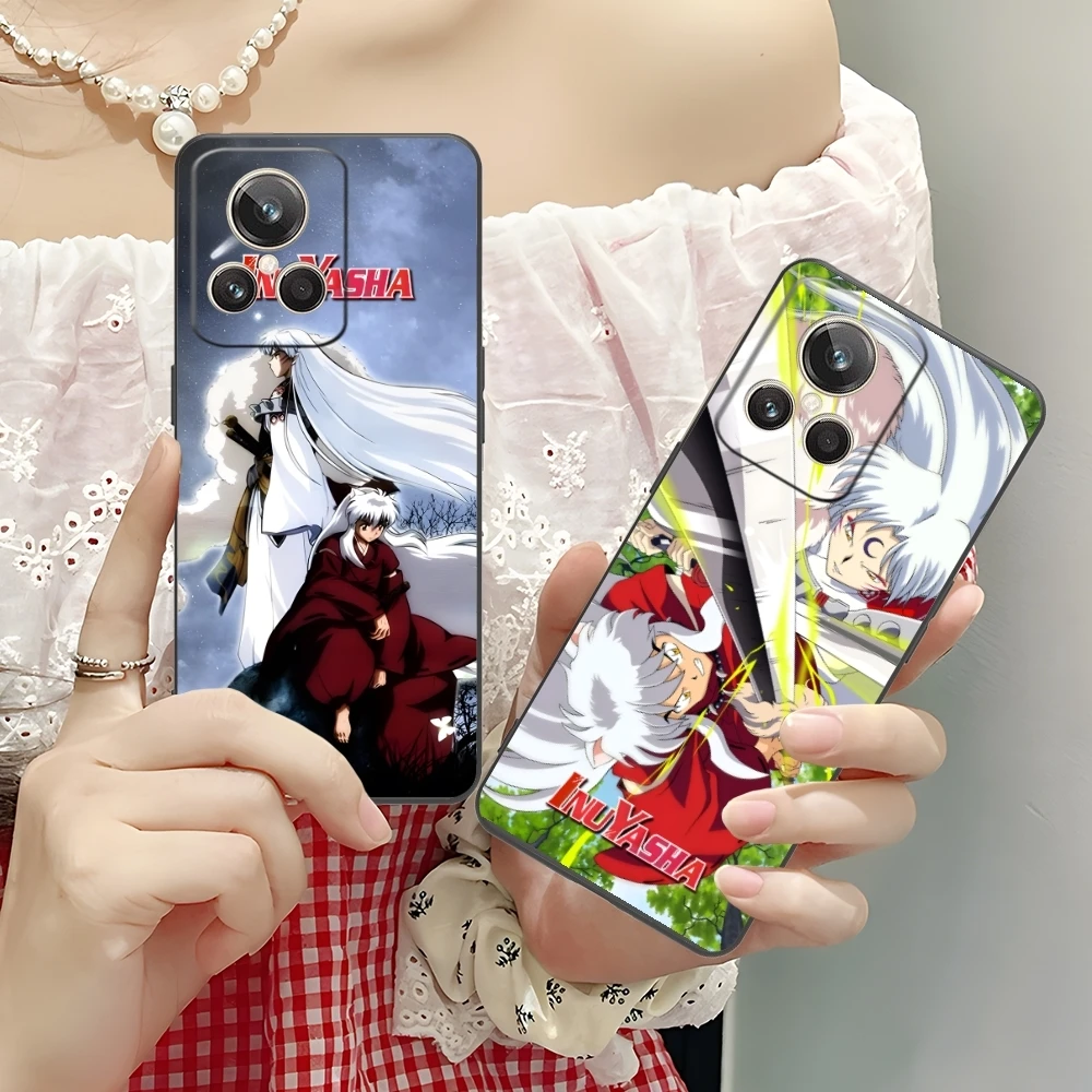 Чехол для мобильного телефона Inuyasha Sesshoumaru Realme GT 2 9i 8i 7i Pro X50 X2 C35 C21 C20 C11 C3 черный