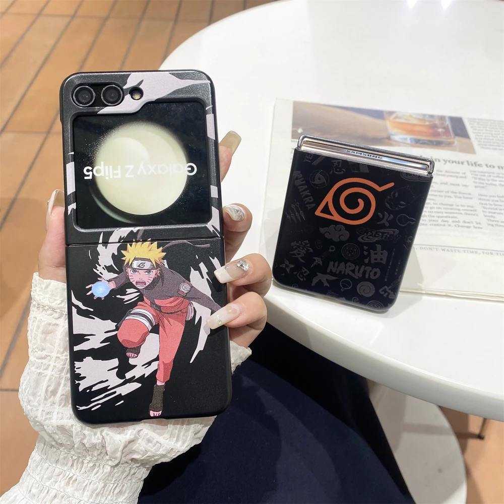 Фото Чехол для телефона с изображением персонажей аниме N-NARUTOS Uzumaki Itachi для Samsung Galaxy Z Flip 7 6 5, мягкий чехол из TPU для Z Flip 3 4 №3