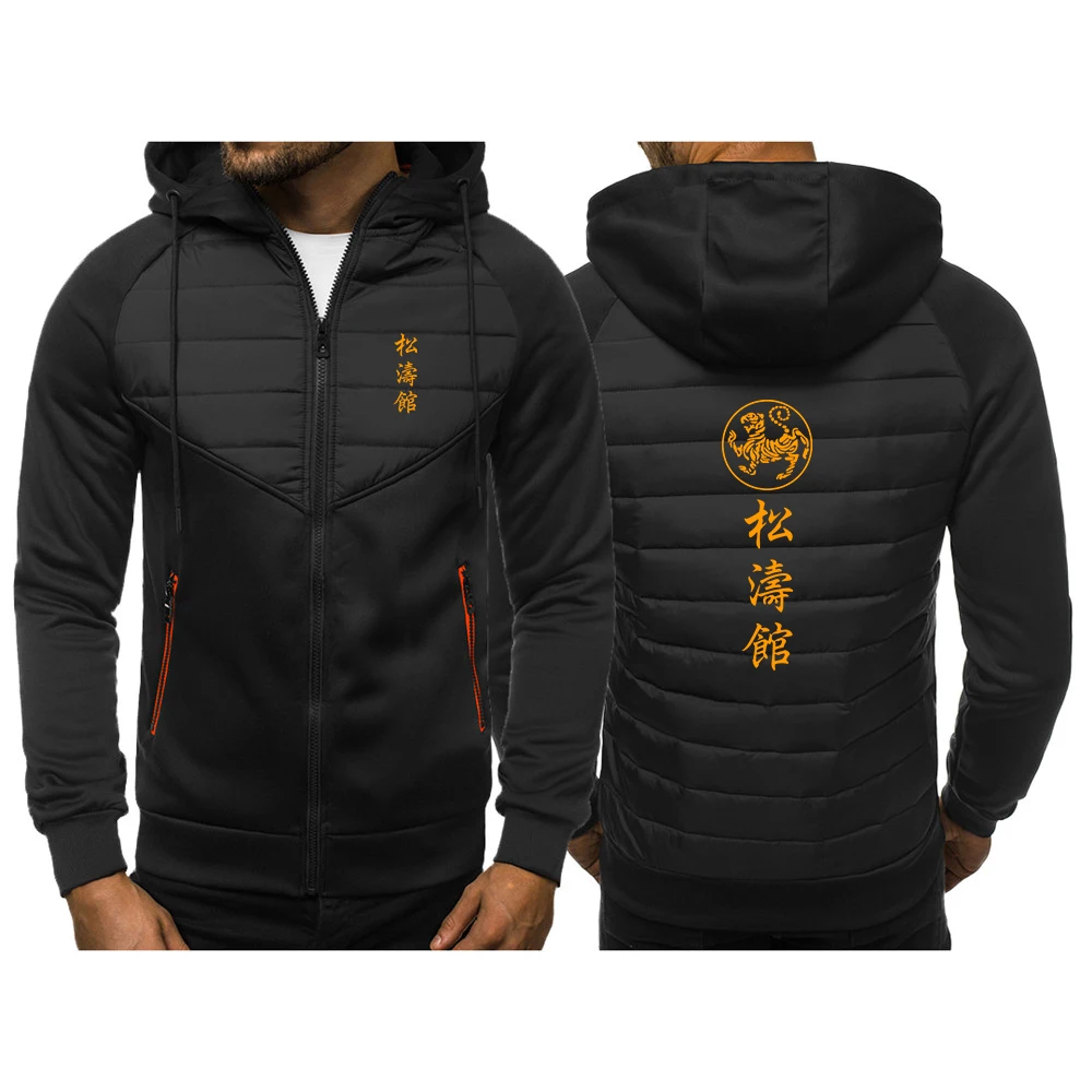 

Shotokan Karate 2023 New autumn and winter models Men leisure thickening Zipper Hooded Coat male Slim Fit padded Down Jacket