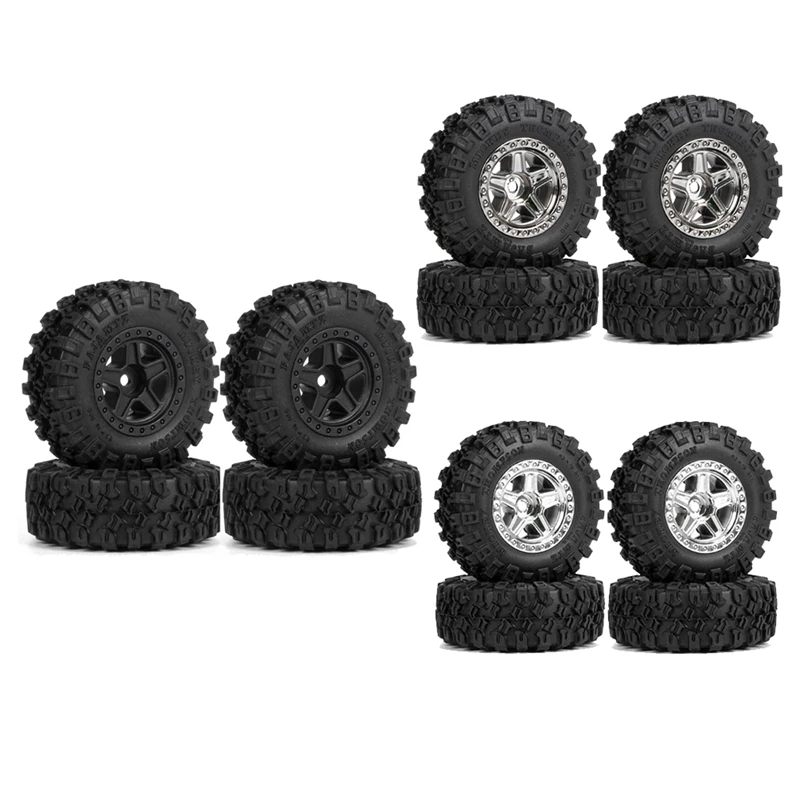 

1,0 дюймовые колесные диски Beadlock для 1/24 RC Crawler Axial SCX24 Deadbolt Gladiator Kit, черный