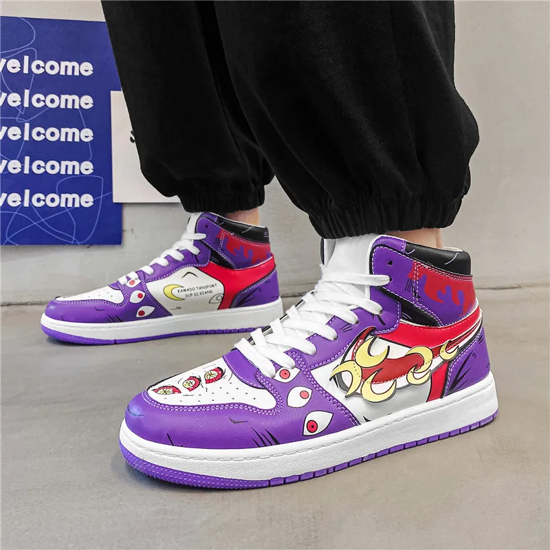 

2022 New Men Anime Sneakers Anime Shoes Women Cosplay Vulcanized Shoes High Top Men Casual Shoes Skateboarding Shoes Anime Sale
