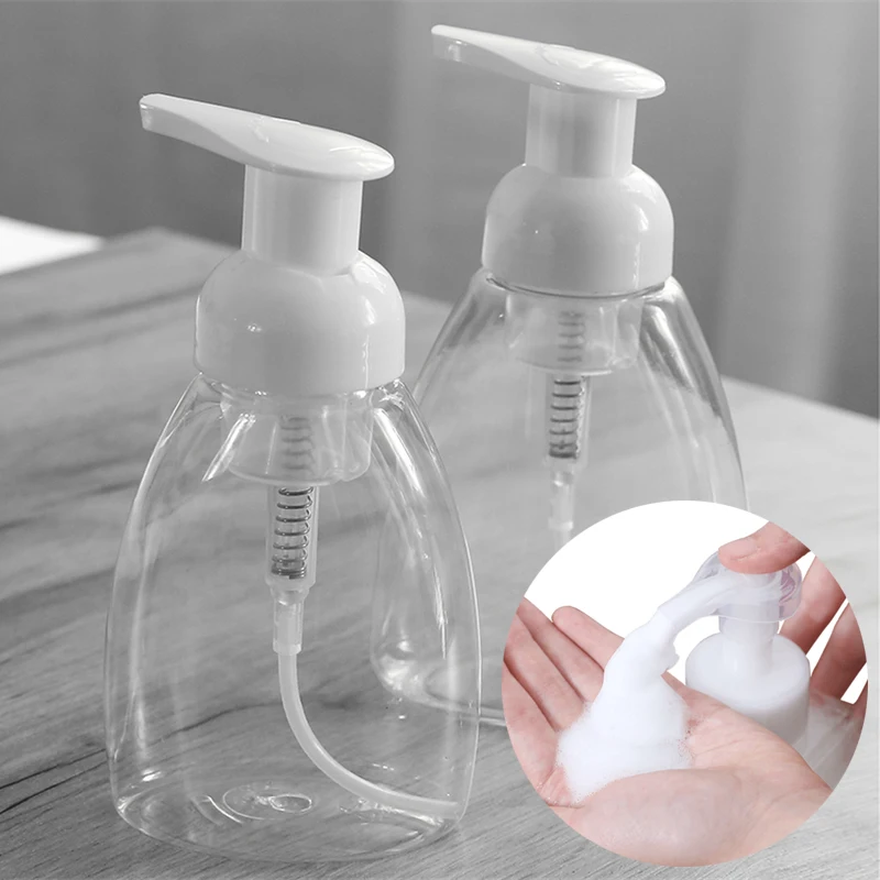 

300ml Clear Foam Pump Bottle Foaming Soap Dispenser Pump Soap Mousses Liquid Dispenser Shampoo Lotion Shower Gel Foam Bottles