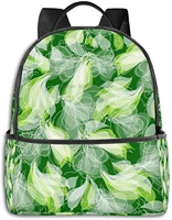 green leaf multifunctional backpacks business and travel laptop backpacks 14 5x12x5 in