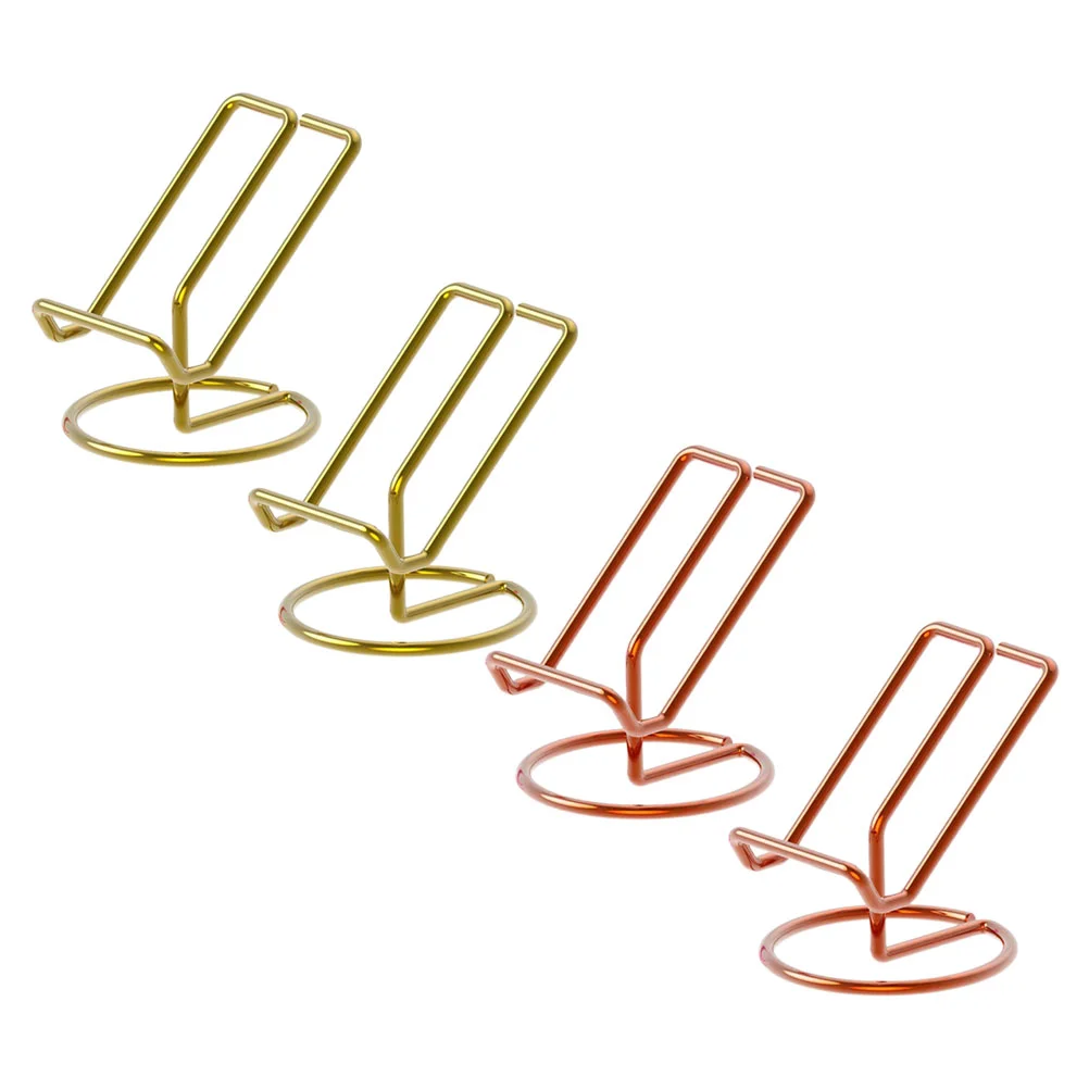 

4pcs Phone Stand Iron Electroplating Cell Phone Stand Holder Tablet Bracket