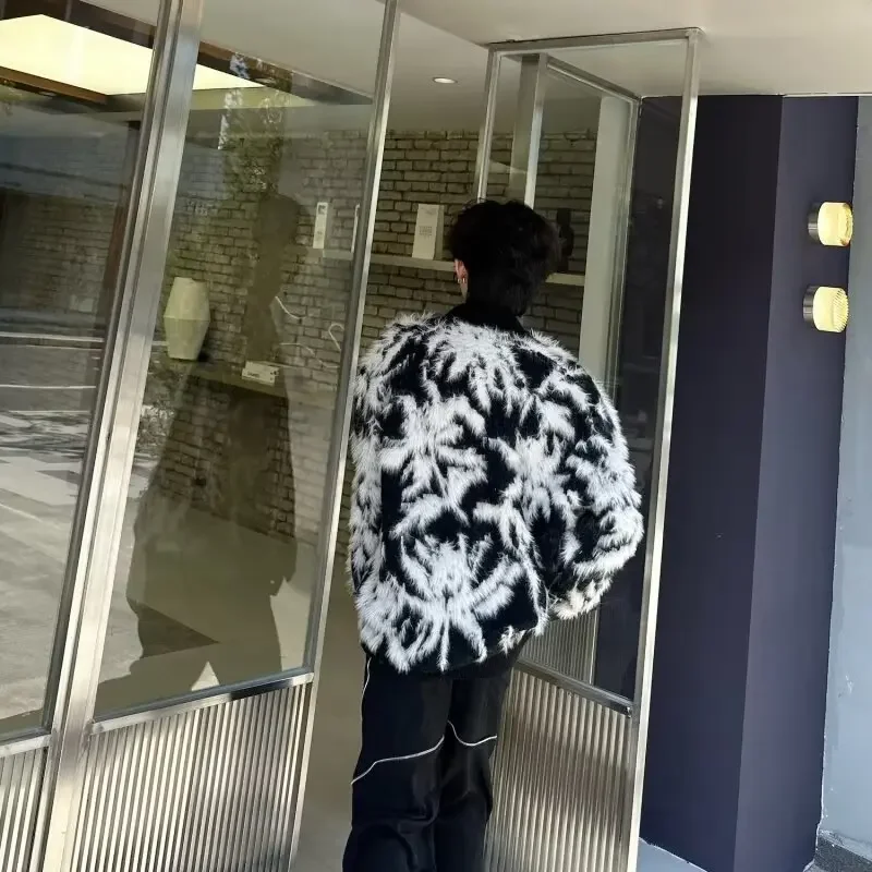 Модный вязаный свитер с круглым вырезом для мужчин повседневный элегантный