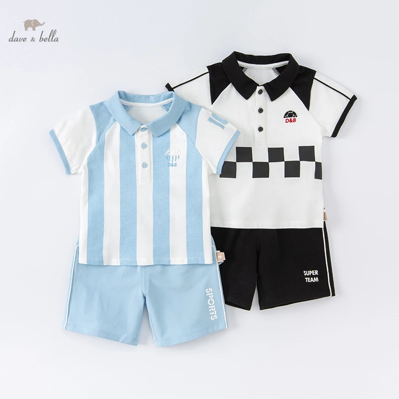 

Dave Bella Baby Clothes Summer Boys Clothing Sets Racksuit T-shirts Shorts 2Pcs Suit Children Clothes For Boys DB2221756