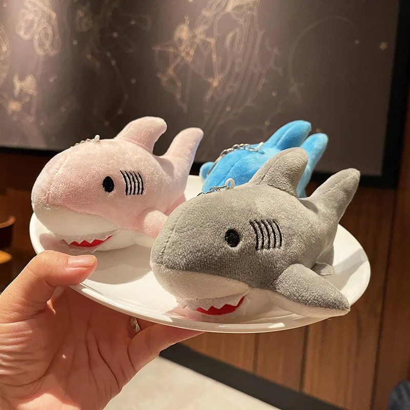 

Женский Большой плюшевый брелок в виде акулы, брелок для ключей в виде медведя, куклы, сумки с подвеской, подарок, плюшевый брелок, милый брел...