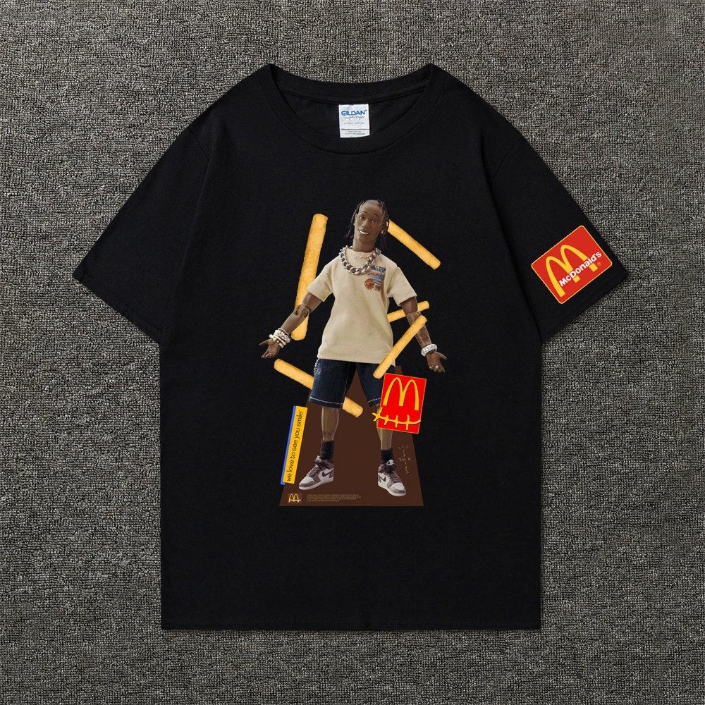 Футболка Мужская/Женская хлопковая с принтом Кактус-Джек |