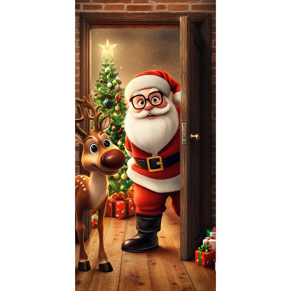 

Новогодний баннер для двери