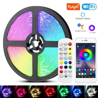 led strip light rgb 5050 fita luces flexible diode backlight lamp bluetooth smart wifi controller christmas party bedroom decor