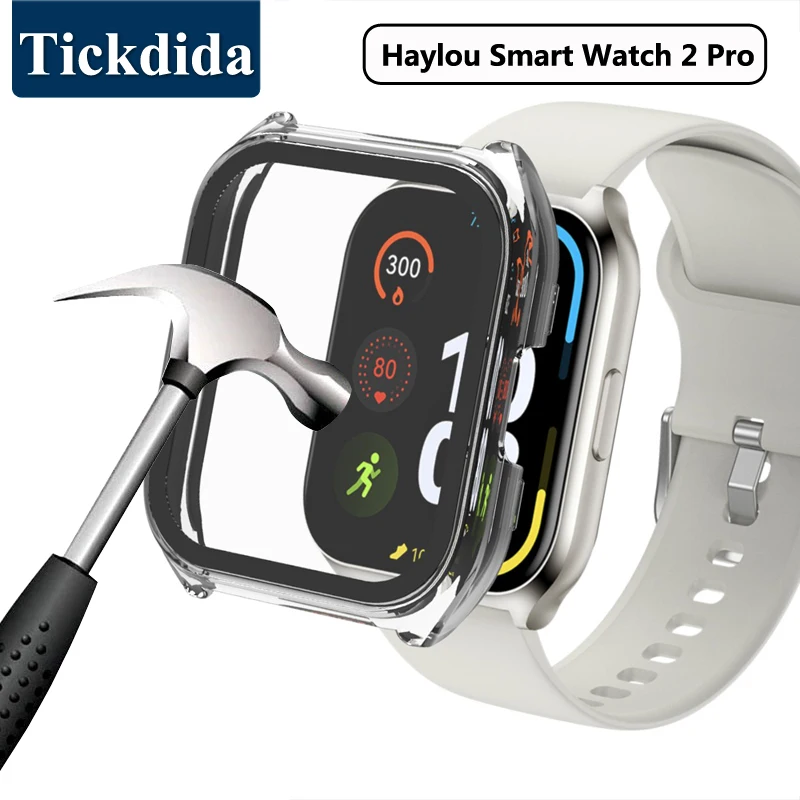 

Tempered Glass+Case for Haylou Smart Watch 2 Pro Screen Protector Frame Bumper Cover for Haylou Watch 2 Pro Case