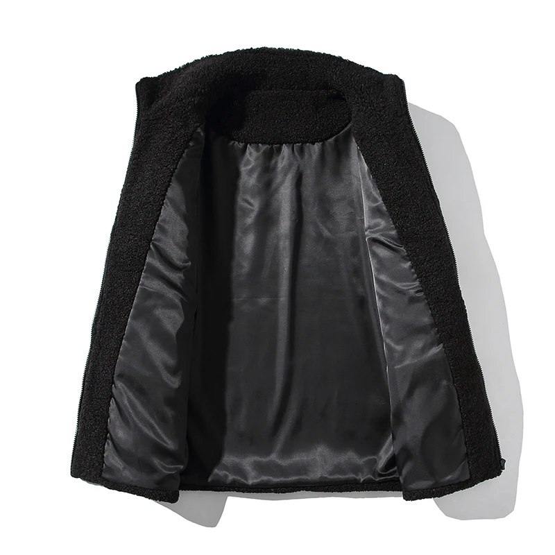 Winter Padded Fleece Jackets for Men Fashion Trends Patchwork Clothing Teen Plus Size Letter Print Coats Stand Collar Streetwear