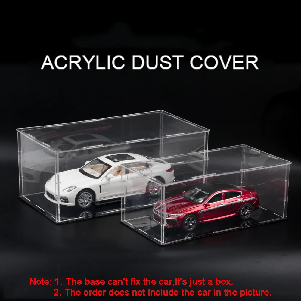 1/32 1/24 Acrylic Transparent Toy Car Model Display Box Plastic Dust Cover High Transmittance Strong Durable Storage Box For Boy