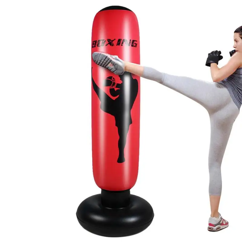 

Надувной мяч сумка для взрослых столбик для тренажерного зала для детей боксерская тренировочная мишень для помещений на открытом воздухе ...