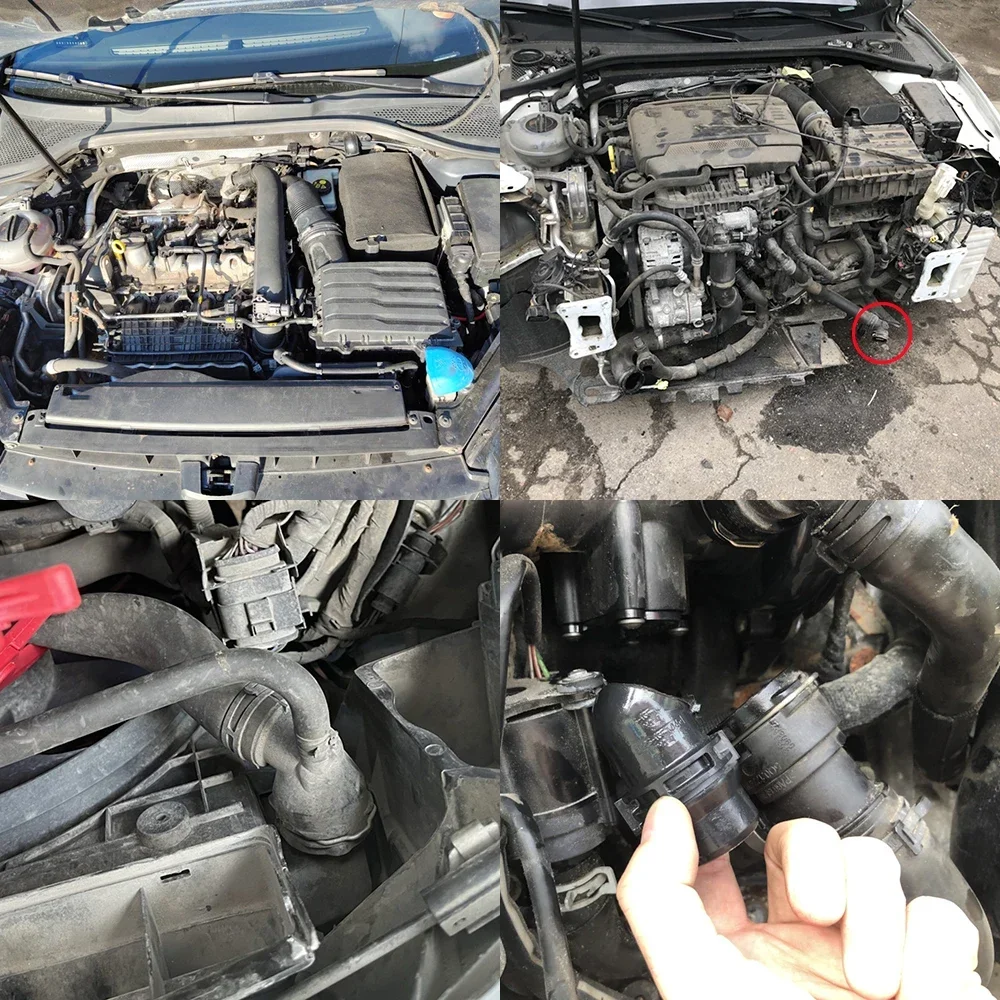 Для VW Bora 2006 2007-2010автомобильный фланец шланга радиатора охлаждающей жидкости