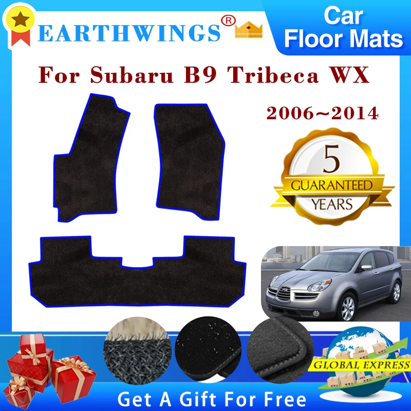 

For Subaru B9 Tribeca WX 5 Seat 2006~2014 Car Floor Mats Rugs Panel Footpads Carpet Cover Cape Foot Pads Stickers Accessories