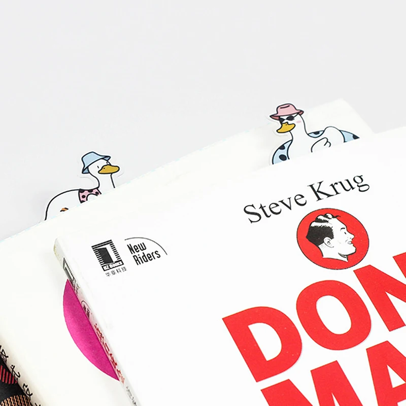 

5 шт., пластиковая Закладка-утка для детей и студентов