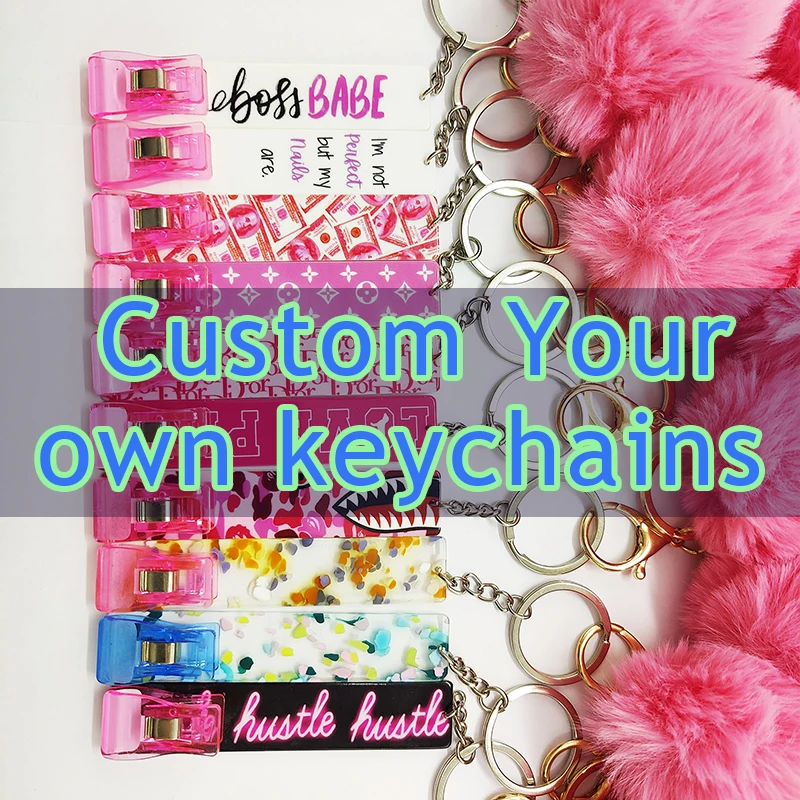 

Debit Card Grabber Keychain Custom Bling ATM Credit Card Grabber Card Pullers For Long Nails Design Keychain