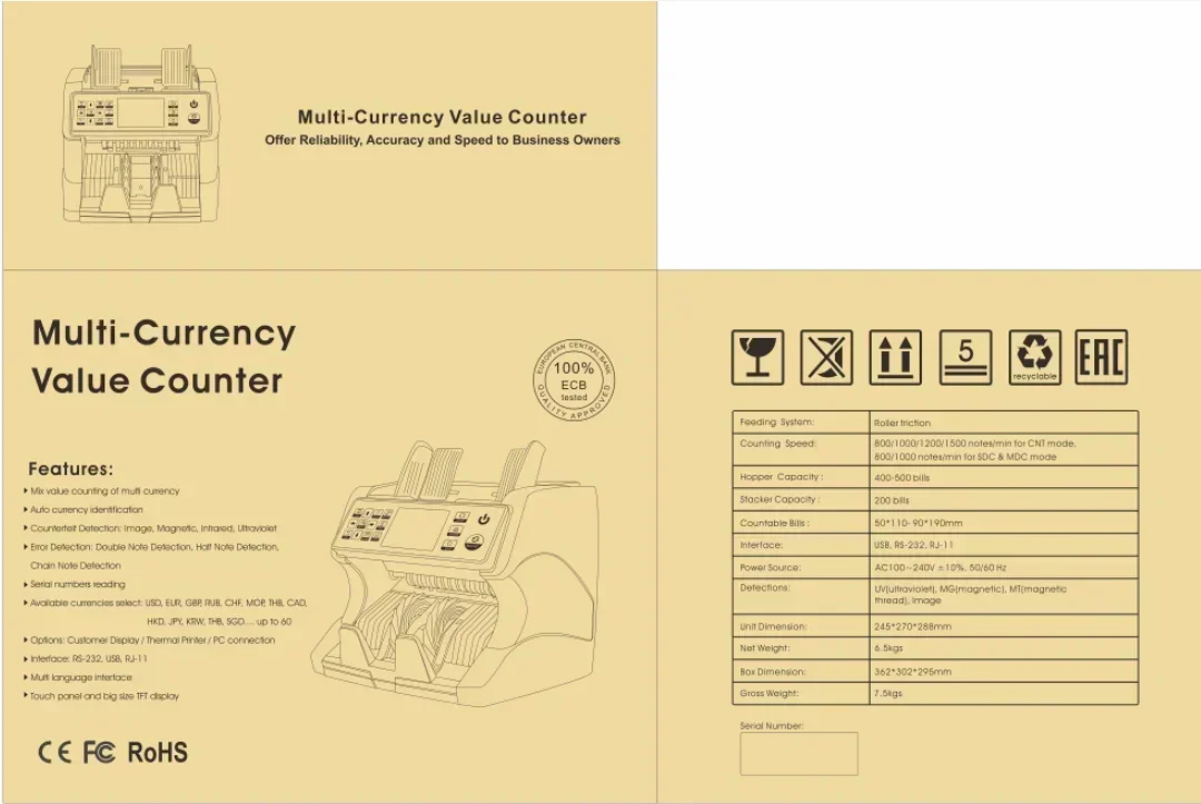 Счетчик банкнот 2026Cash Counter AL-920 с функцией детекции подделок (art.: 3920db16b4379) - 3920db16b4379