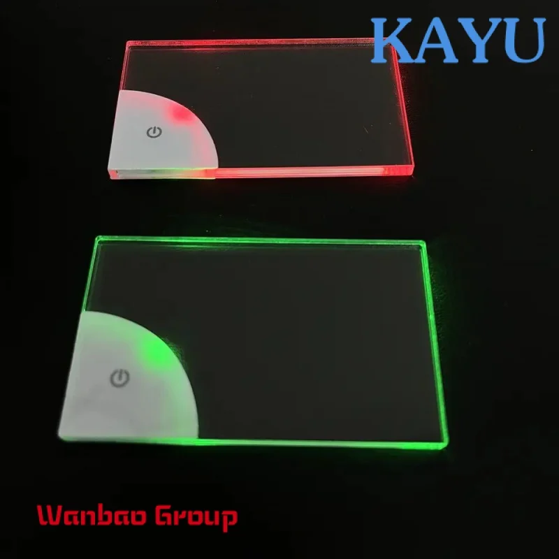 Uv Print Business Card Led Printing Holder Table Box Carry Acrylic Light Screen Led Business Card