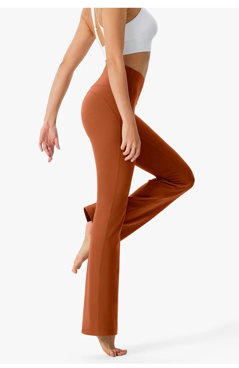 NWT Al Yoga Pants High Waist Fashion Flared Pants Stretch Thin Outer Wear Casual Breathable Yoga Pants Fitness Sports Pants