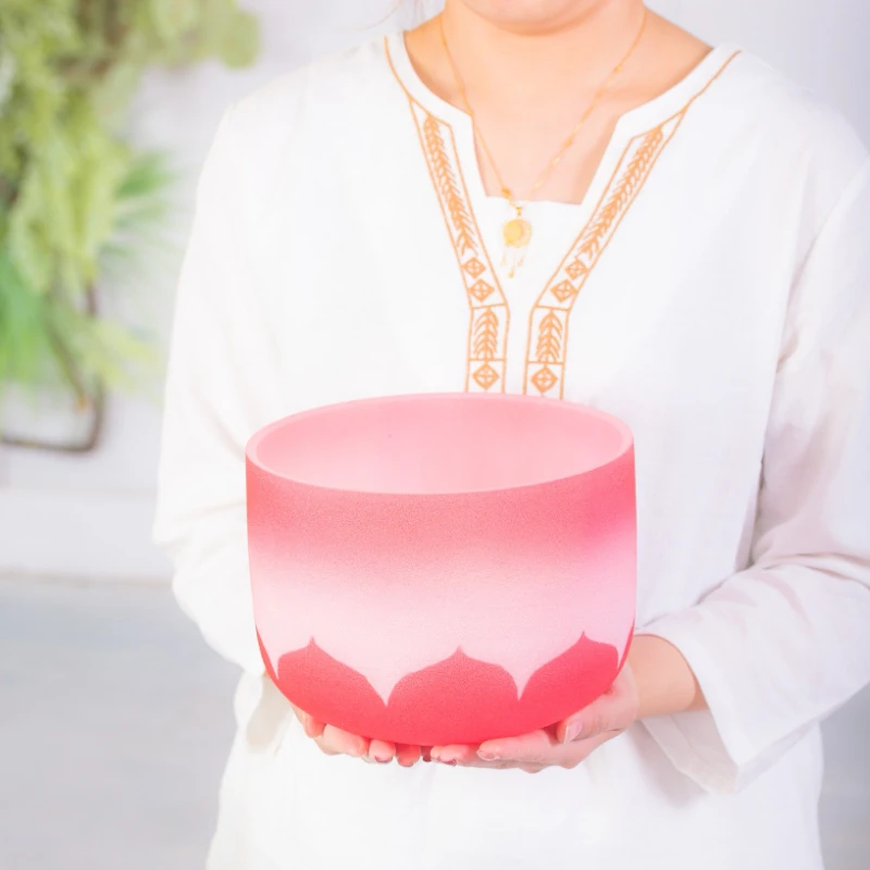 

Lotus Crystal Singing Bowl Chanting Set Tibetan Relaxation Singing Bowl Buddhist Meditation Tools Klankschaal They Are Tibetan