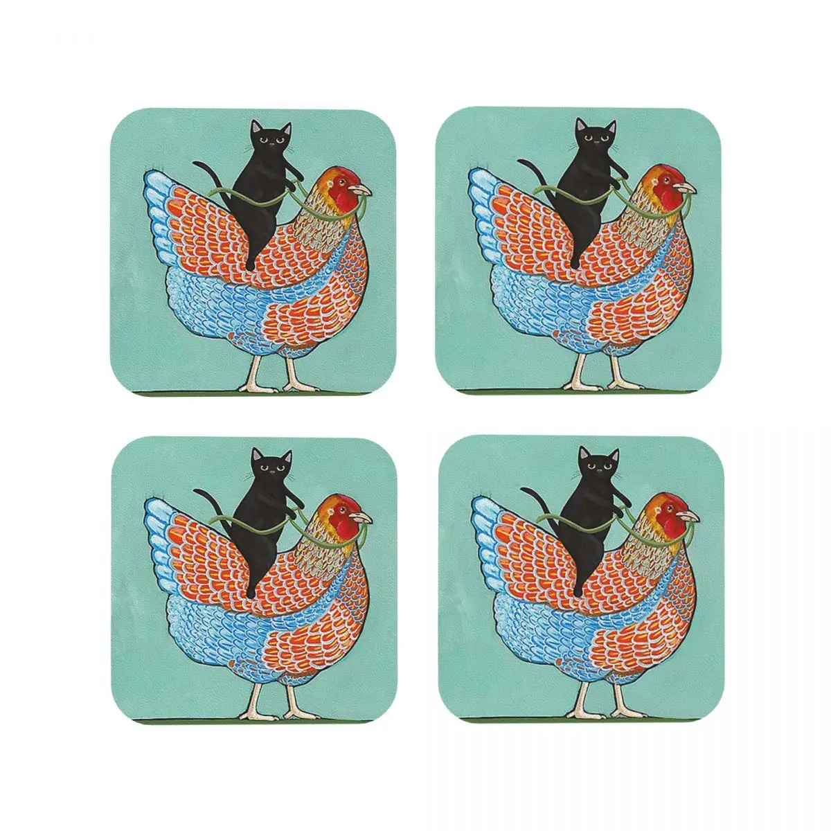 Подставки и черные подставки для курицы набор из 4 шт.