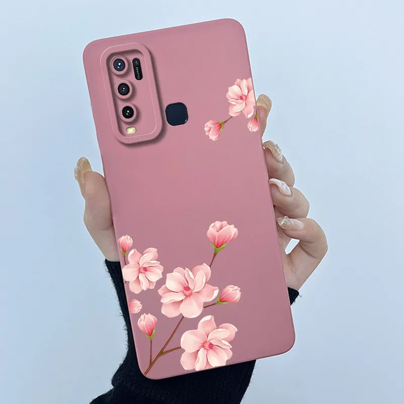 For Vivo Y30 1938 Y50 1935 Case Cartoon Cute Labubu Silicone Soft TPU Back Cover Y 30 50 2020 Protective Funda