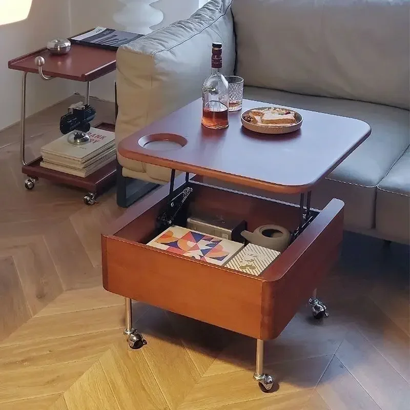 Винтажный журнальный столик с подъемником для гостиной балкона дома современное