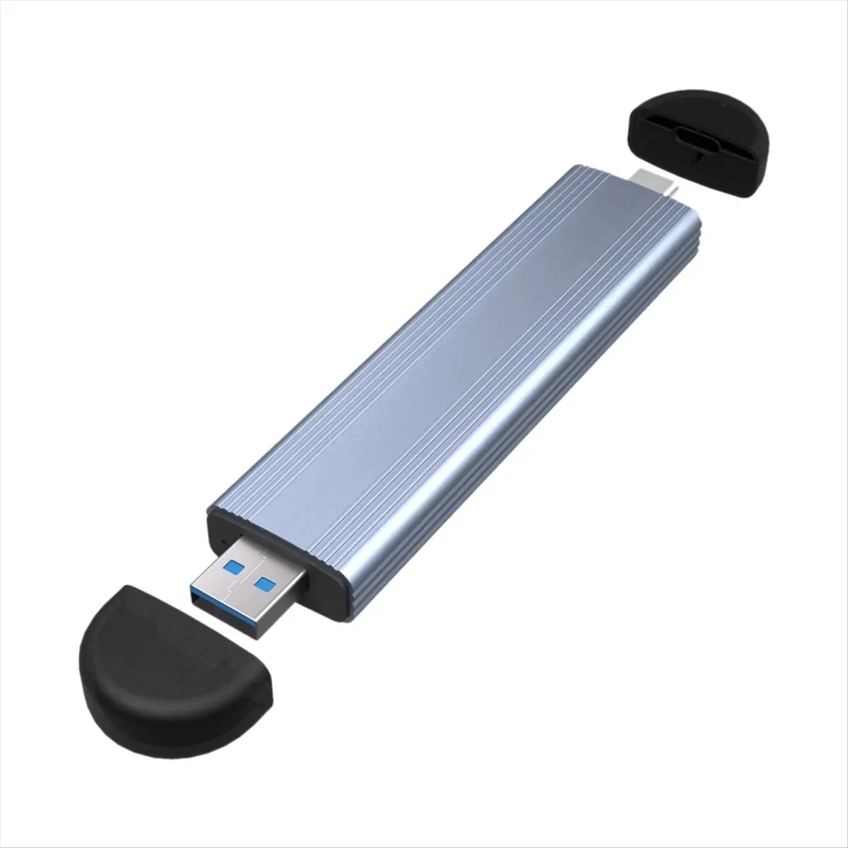 Фото (A43I) Корпус для SSD M.2 с интерфейсом M.2 на USB 3.1 Gen 2 10 Гбит/с, двойной интерфейс, встраиваемый, для NGFF/NVME SSD, поддерживает двойной протокол NGFF NVME №3