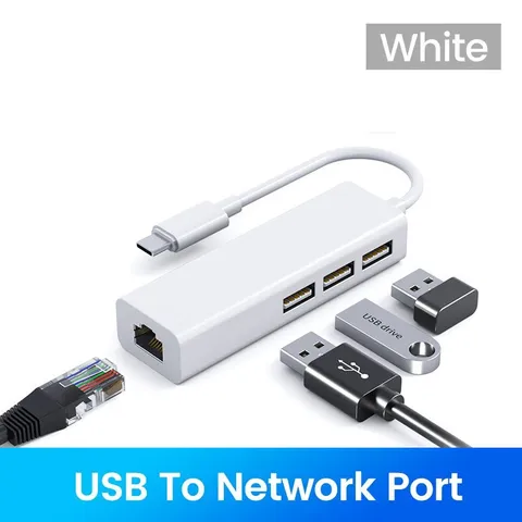 USB Type C сетевая карта 4 в 1 10/100 Мбит/с