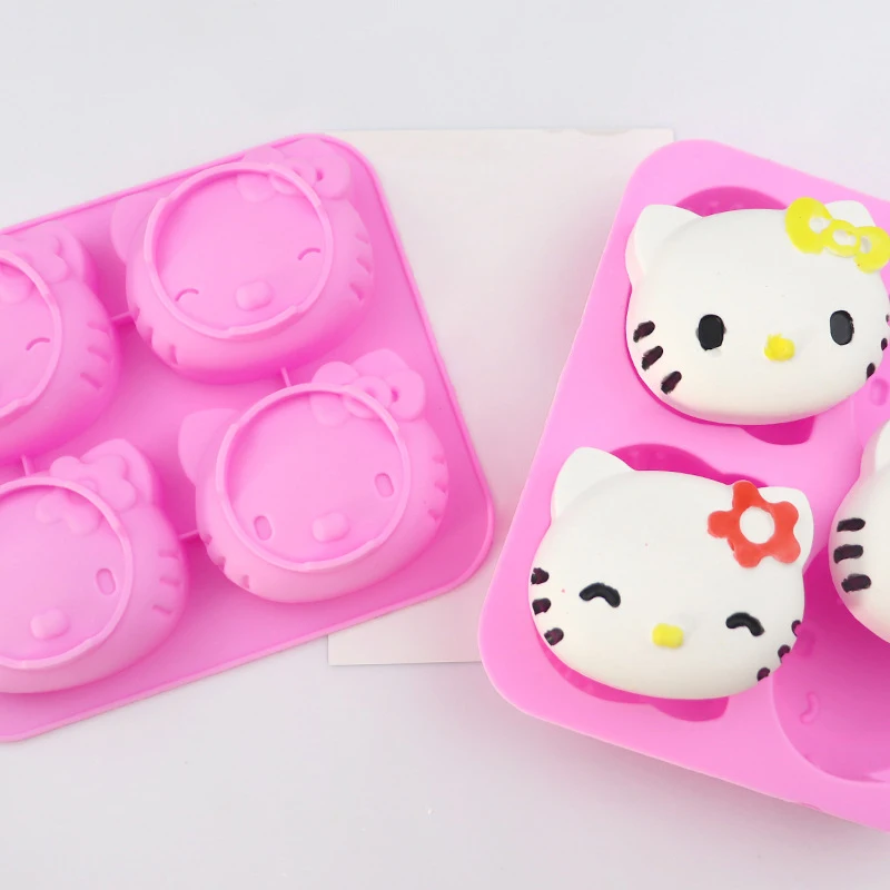 Силиконовые формы Hello Kitty Sanrio KT Cat форма для шоколадного печенья выпечки