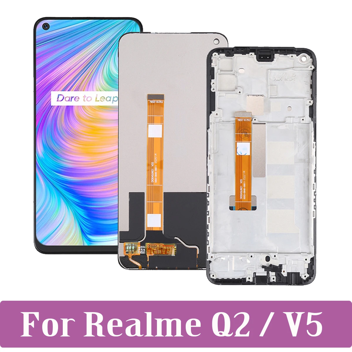 

6.5" Original For Realme Q2 RMX2117 V5 5G LCD Display Touch Screen Digitizer Assembly For RealmeQ2 RealmeV5 LCD Replacement