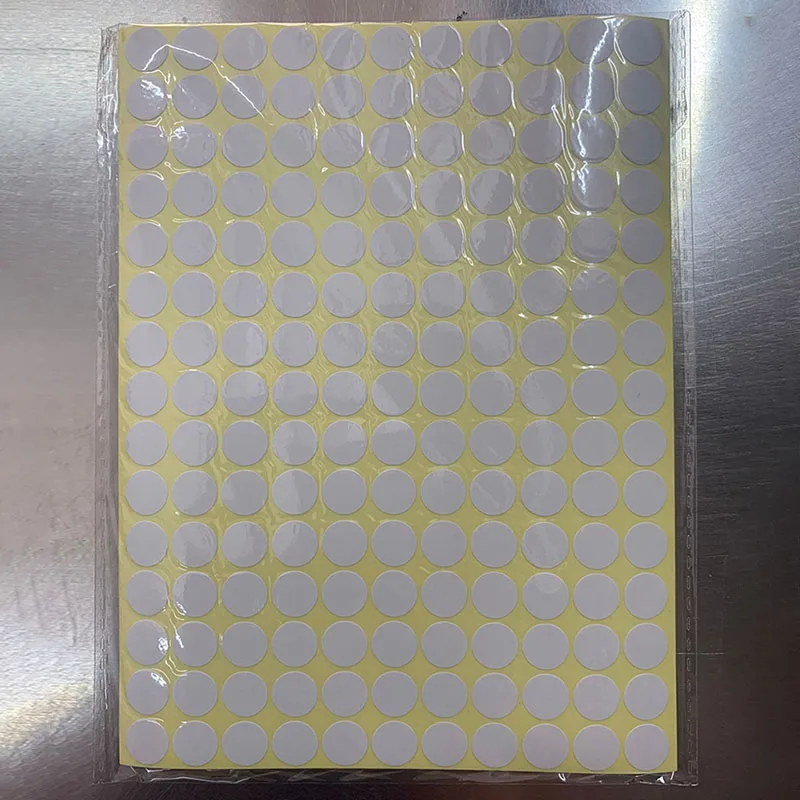 

15 Sheet White Round Code Label Stickers Multipurpose 10MM/16MM Self-adhesive DIY Craft Sticky Labels Handmade Gift Decoration