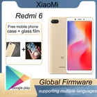 Redmi 6 телефон, глобальная прошивка, полный экран 5,45 дюйма, разблокировка по лицу с ии, 3000 мАч, случайный цвет, с подарком, цвет с подарком