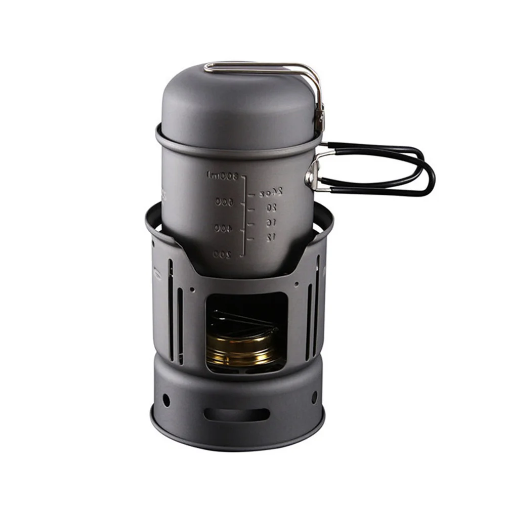 

1 Set Camping Stove Alcohol Burner Stainless Steel Portable Practical Outdoor Cooker