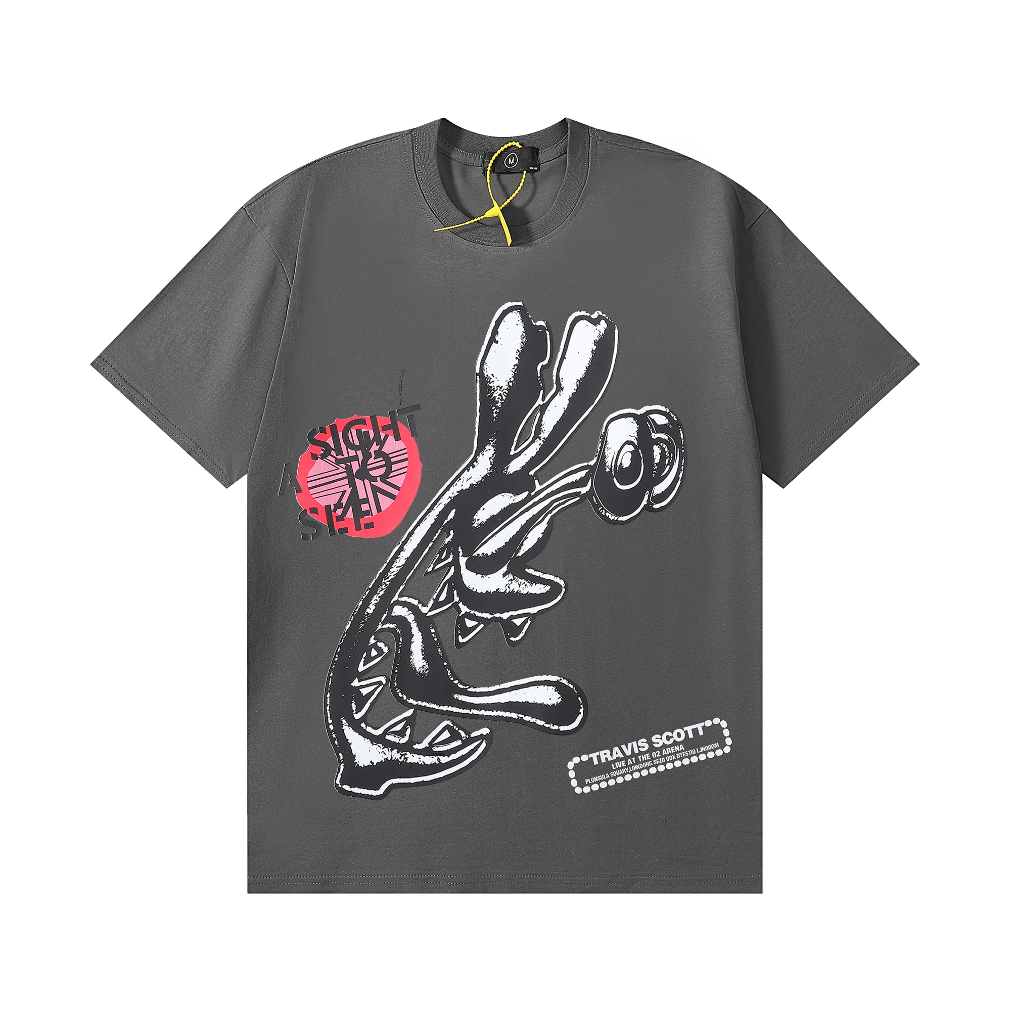 

Urban Streetwear Travis Scott Concert Print Short Sleeve T-Shirt Summer Unisex Stranger Things 100% Cotton Tshirts Tops Baggy