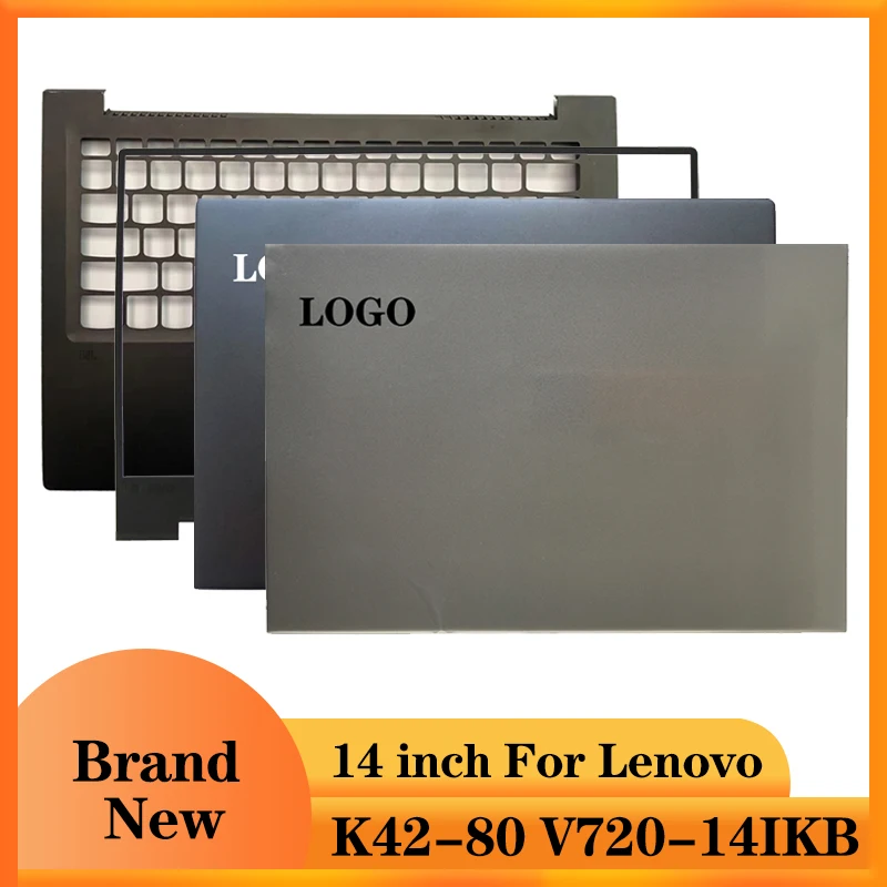 

New For Lenovo K42-80 V720-14IKB Top Case Laptop LCD Back Cover/Front Bezel Silver/Black