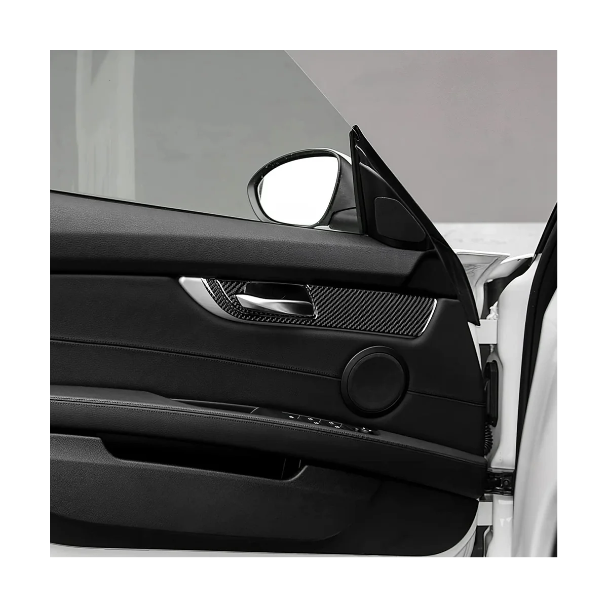 Для BMW Z4 E89 2009-2016 углеродное волокно Автомобильная внутренняя дверная ручка рамка