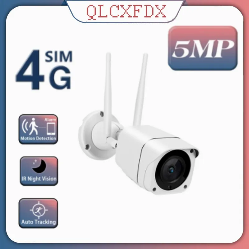 

5MP Video Surveillance IP Camera With Sim Card 4G 3G WIFI Security Protection Outdoor Videcam CCTV Night Vision IP66 Camera