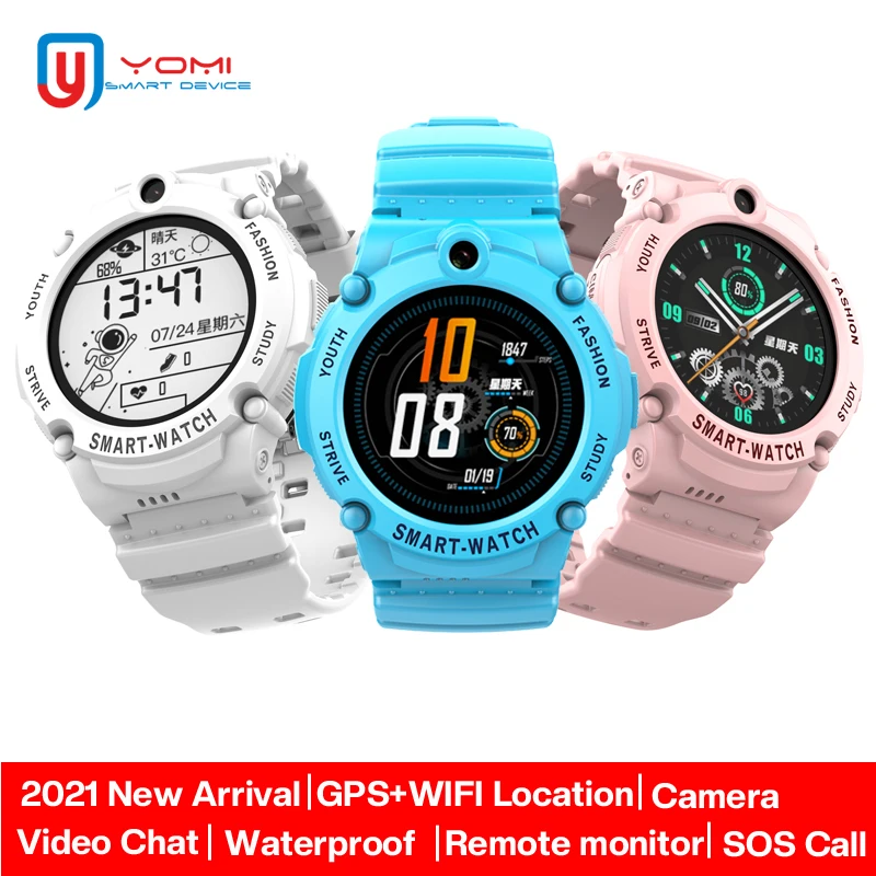 

Kids Smart Watch Waterproof 4G Android Watch GPS WiFi Tracker HD Video Call Remote Camera School Phone Watch for Students Gift