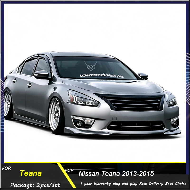 Фото Передняя фара для Nissan Teana Altima, светодиодная фара 2013 2014 2015 2016, дневные ходовые огни, ангельские глазки, головной свет, автомобильный аксессуар. №1