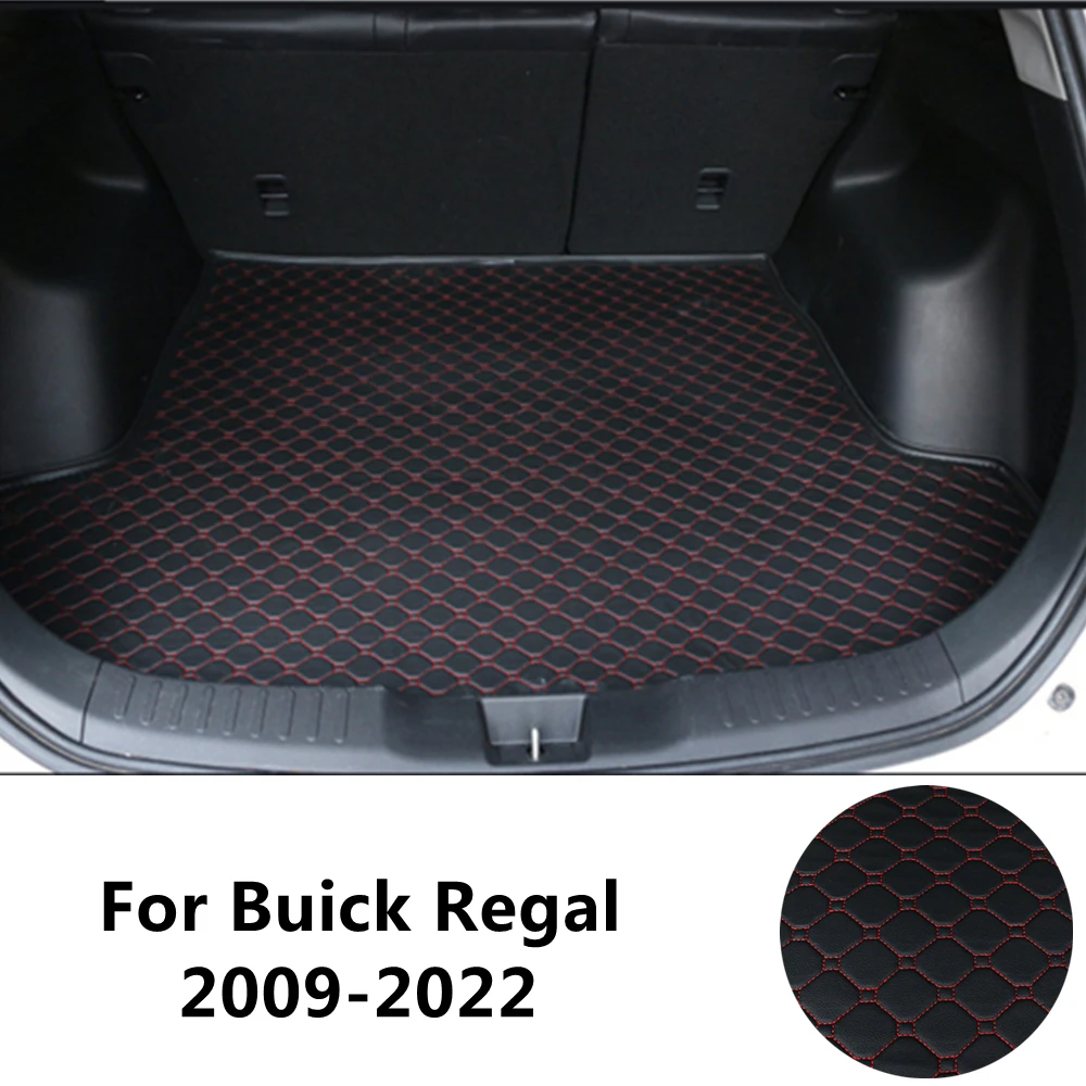 

SJ Custom Waterproof Car Trunk Mat AUTO Tail Boot Tray Liner Cargo Carpet Pad Protector Fit For Buick Regal NO Hybrid 2009-2022