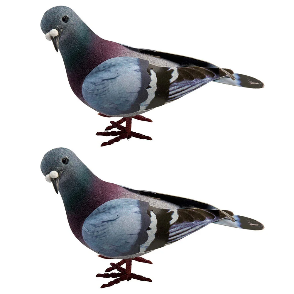 

Garden Statues Miniature Dove Foams Figurine Bird Figurines Yard Lawn Ornaments Plastic Animals